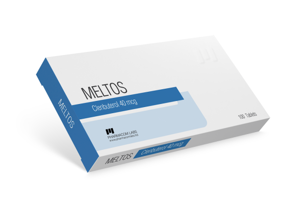 Verpackung Meltos (Clenbuterolo) 40 mcg Pharmacom Labs