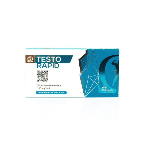 Verpackung Testo Rapid (Testosterone Propionate) 100 mg Omega Meds