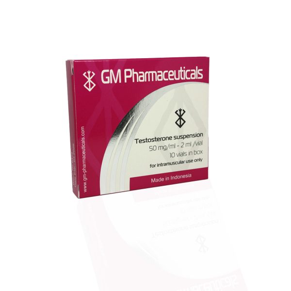 Verpackung Testosterone Suspension 50 mg GM Pharmaceuticals